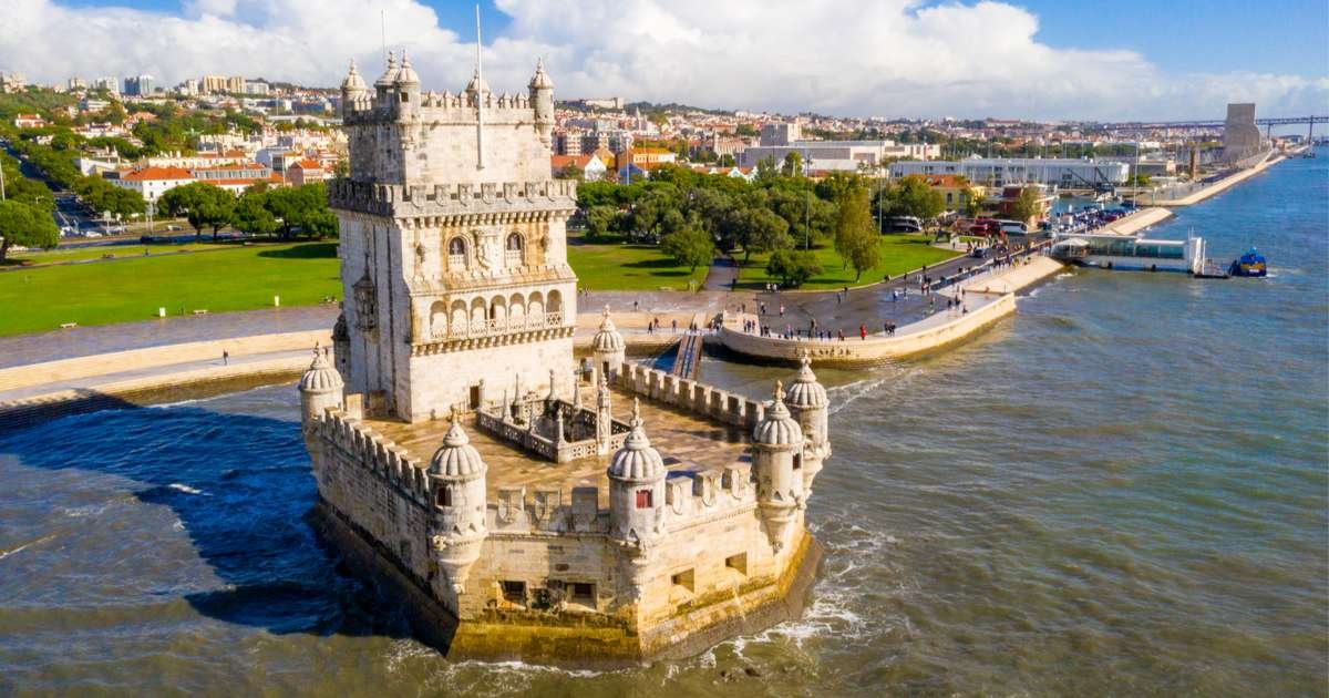 tower of belem in lisbon in portugal