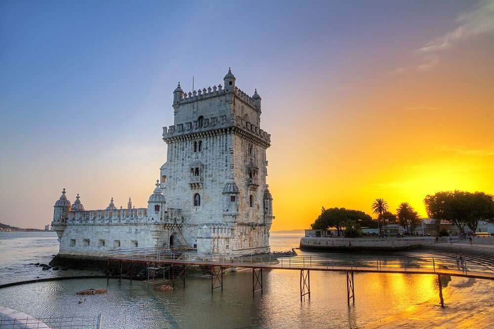 Evening in Belém in Lisbon