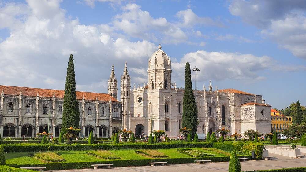 Jerónimos Monastery in Lisbon in Portugal