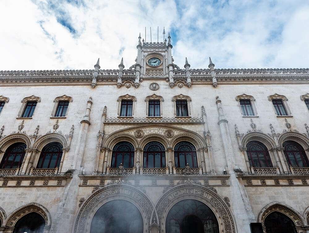 Marvel at the Architecture of Rossio Train Station in Lisbon