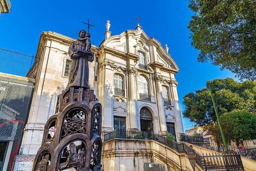 Santo Antônio Church in Lisbon in Portugal