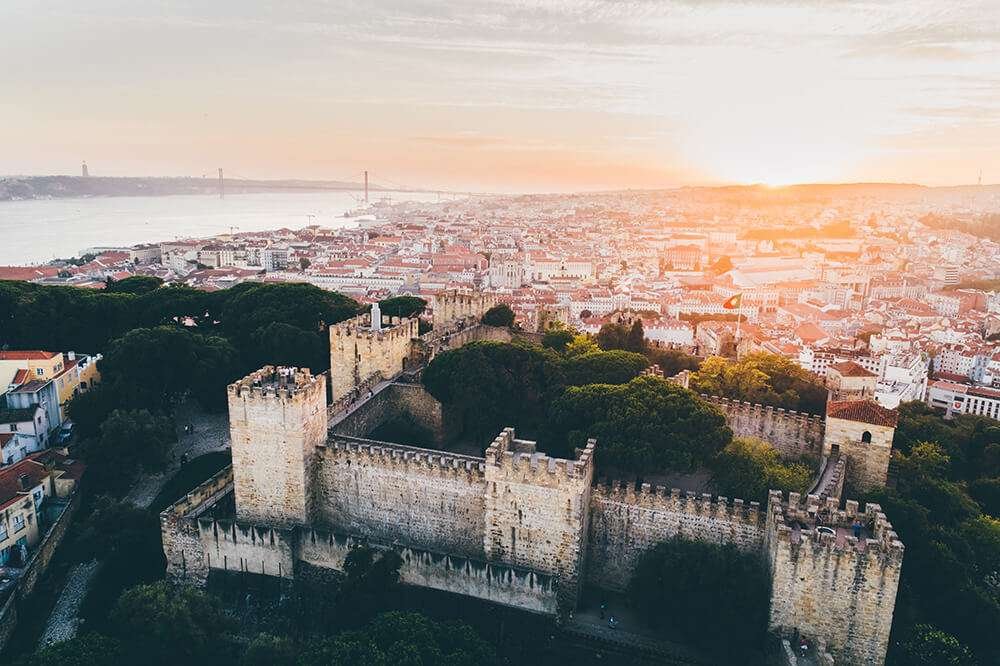 São Jorge Castle in Lisbon in Portugal