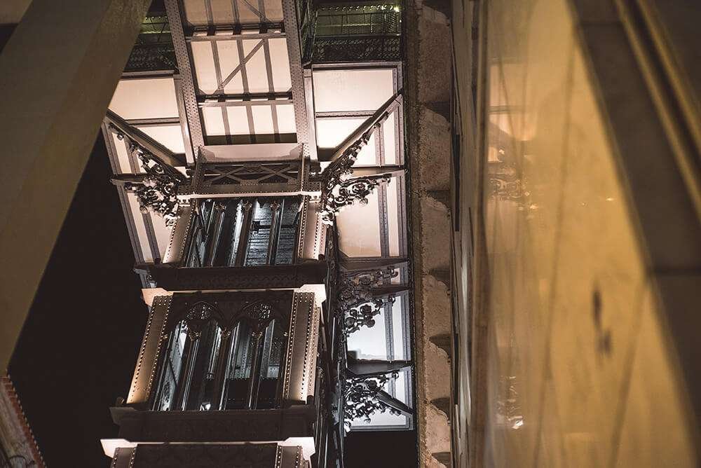 Take a Ride in the Vintage Cabin of Santa Justa Lift in Lisbon